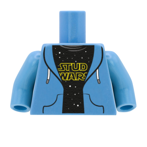 Stud Wars Jacket - Custom Design Minifigure Torso