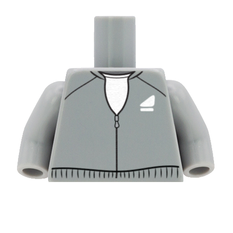 Tracksuit Top - Custom Design Minifigure Torso