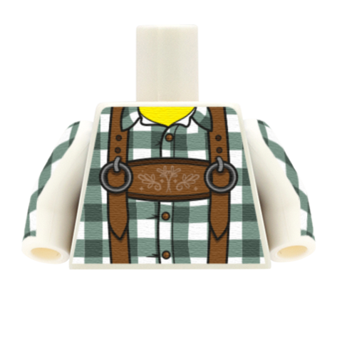 Traditional Oktoberfest Shirt - Custom Design Minifigure Torso