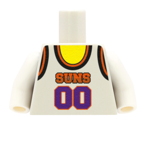 Phoenix Suns (West Conference) - Custom Design Minifigure Torso