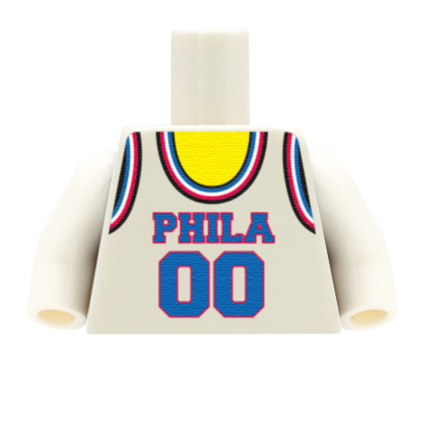 Philadelphia 76ers (East Conference) - Custom Design Minifigure Torso