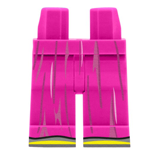 Pink Bridesmaid Skirt (Various Skin Tones) - Printed Minifigure Legs