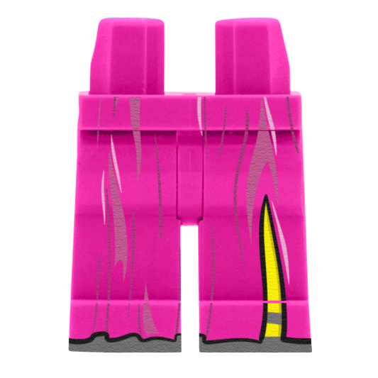 Pink Skirt With Slit (Various Skin Tones) - Printed Minifigure Legs