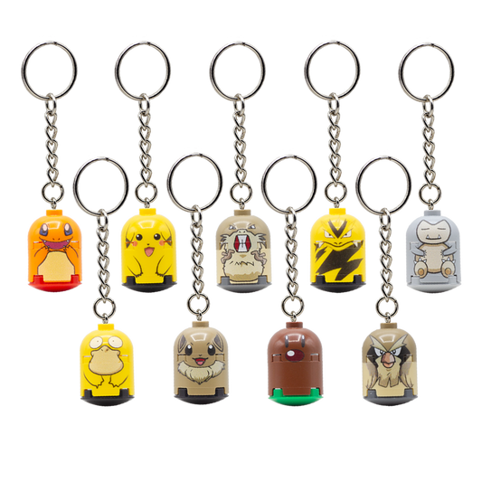 Pokéfigs Keychains - Custom Design Brickfig Keychains