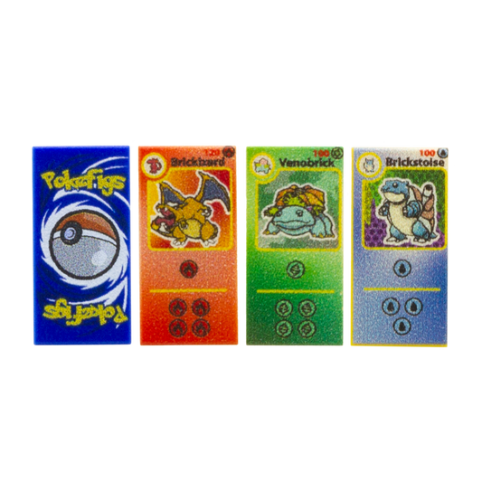 Pretend Pokéfigs Playing Cards - Custom Design Tiles