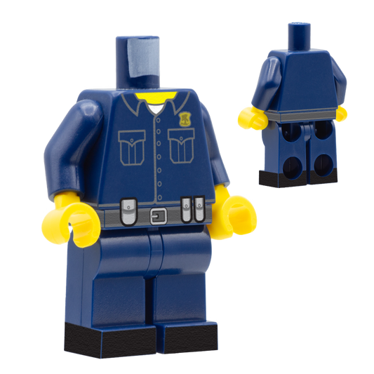 Personalised American Police Officer - Custom Design Minifigure