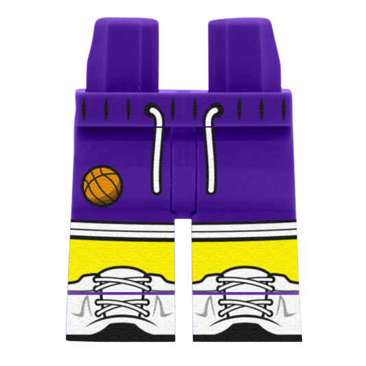 Purple Basketball Shorts – Custom Printed Legs