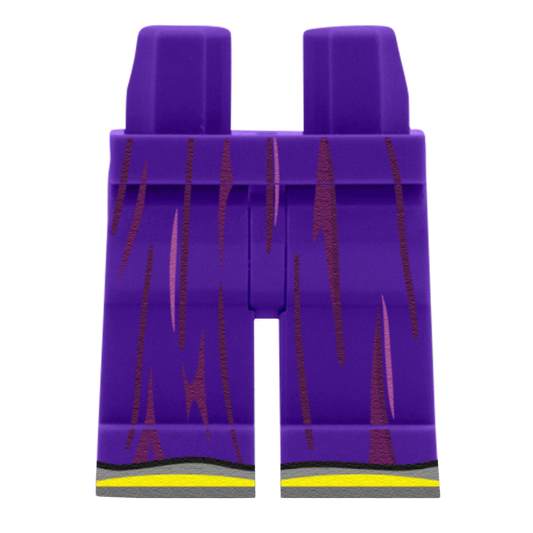 Purple Bridesmaid Skirt (Various Skin Tones) - Printed Minifigure Legs