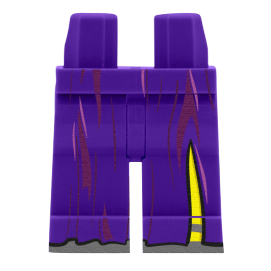 Purple Skirt With Slit (Various Skin Tones) - Printed Minifigure Legs