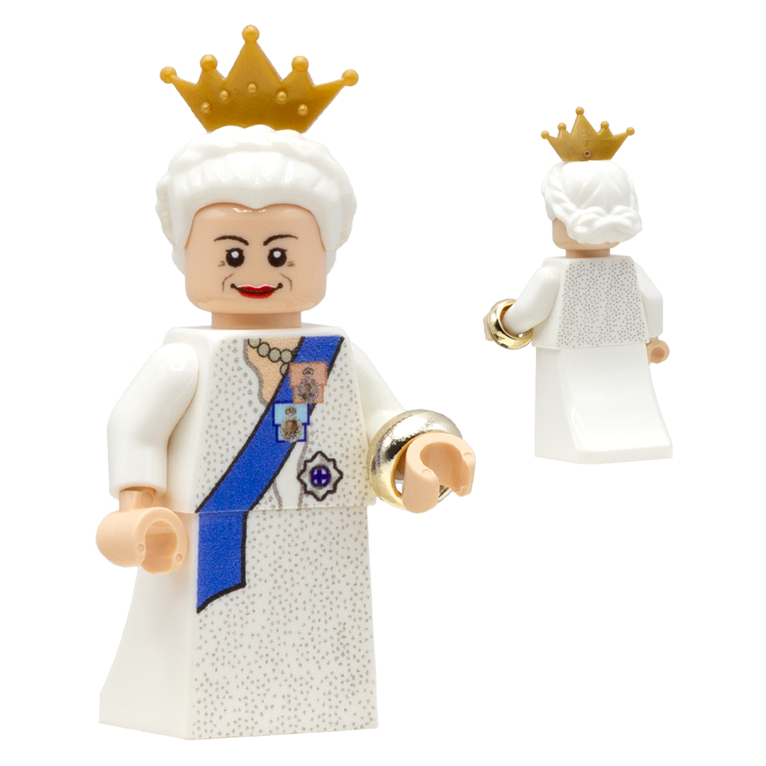 Queen of England (Queen Elizabeth II) - Custom Design LEGO Minifigure