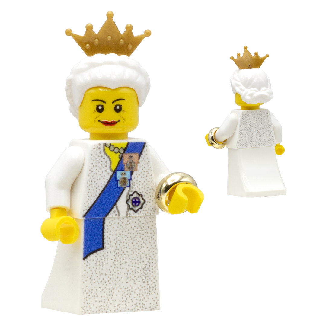 Queen of England (Queen Elizabeth II) - Custom Design LEGO Minifigure