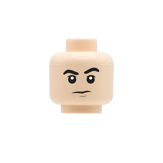 Raised Eyebrow / Growling - LEGO Minifigure Head