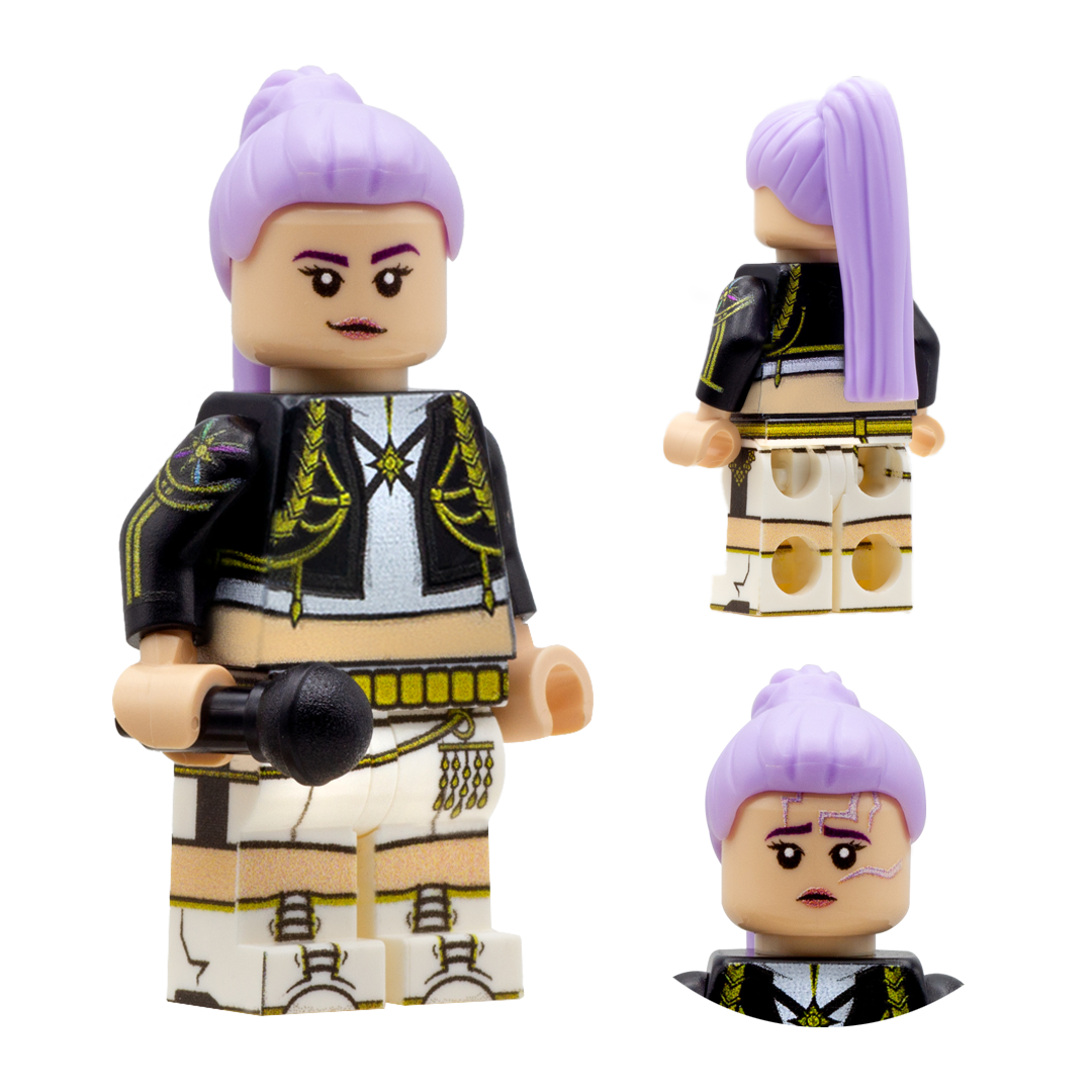 Huntrix LEGO Kpop Demon Hunters Rumi Custom Minifigure