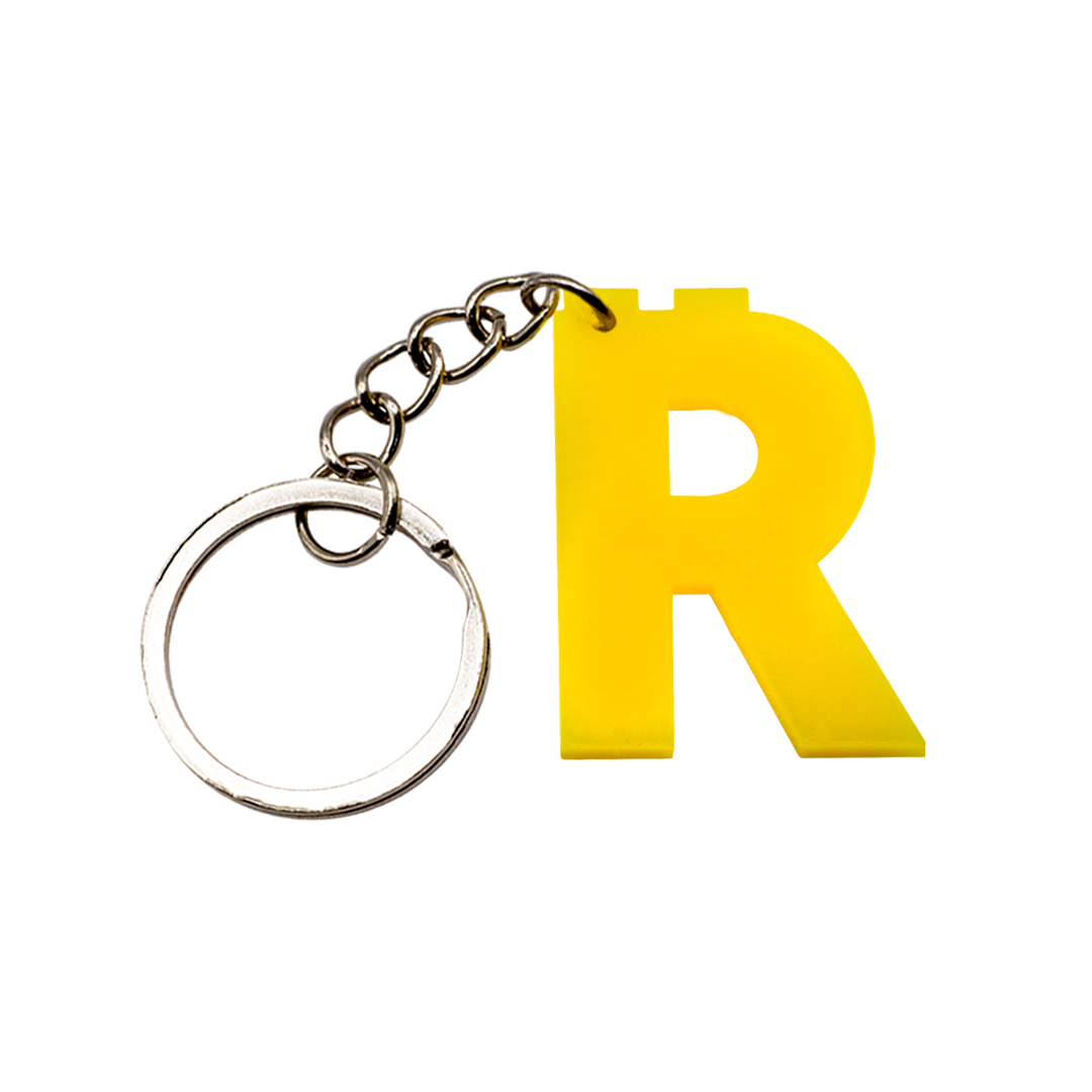 LEGO Acrylic Letter Keychain