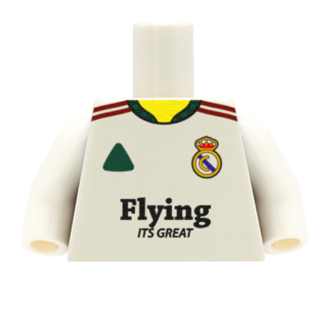 Personalised Real Madrid Shirt - Custom Design Minifigure Torso