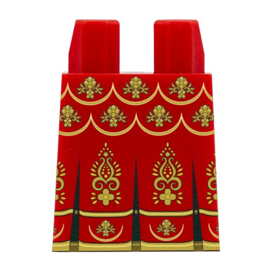 Red Lehenga Choli Dress Skirt - Custom Design Lego Brick Skirt