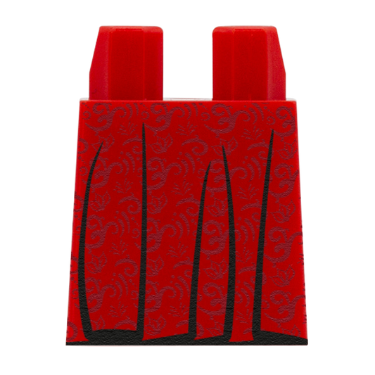 Red Vintage Dress Skirt - Custom Design Lego Brick Skirt