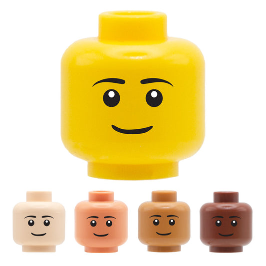 Regular Closed Smile - LEGO Minifigure Head