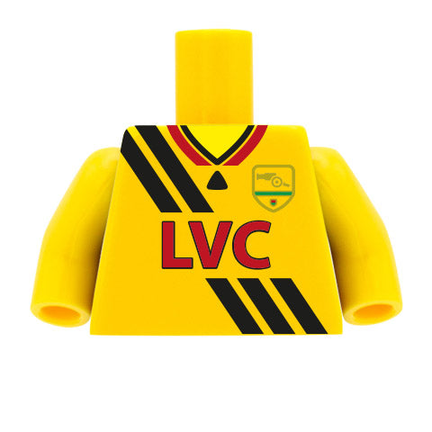 Retro Arsenal Football Shirt - Custom Design Minifigure Torso