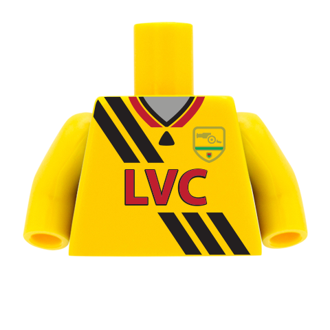 Retro Arsenal Football Shirt - Custom Design Minifigure Torso