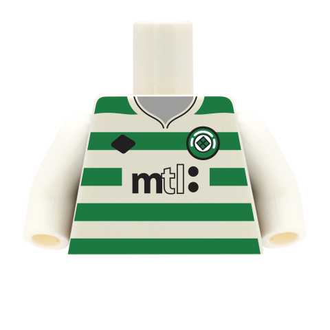 Retro Celtic Football Shirt - Custom Design Minifigure Torso – Minifigs.me