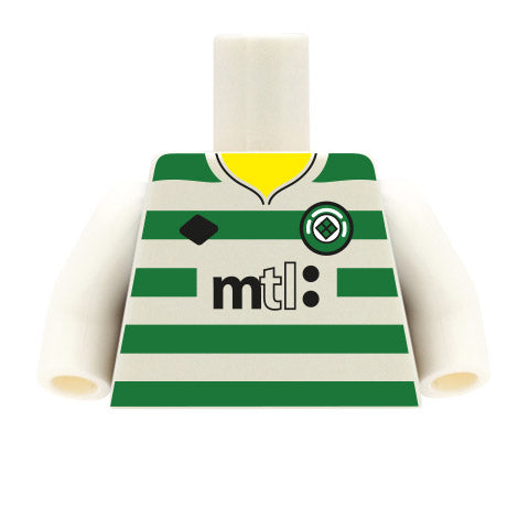 Retro Celtic Football Shirt - Custom Design Minifigure Torso