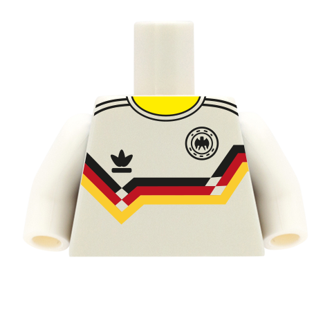 Retro Germany Football Shirt - Custom Design Minifigure Torso