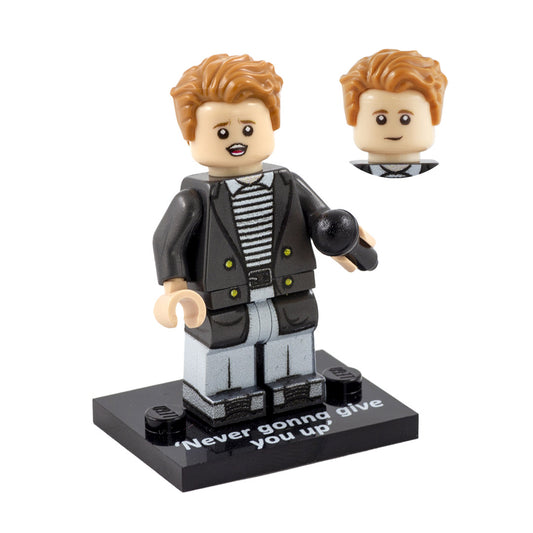 Light Flesh Rick Astley Custom Design LEGO Minifigure