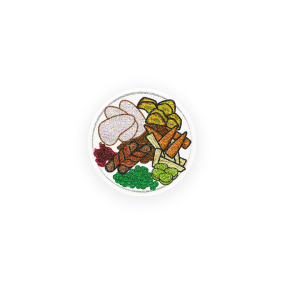 Roast Dinner / Christmas Dinner (accessory for your minifigure)- Custom Design LEGO Tile