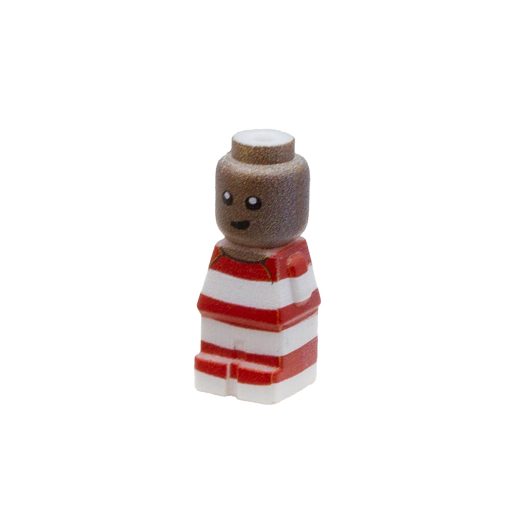 Baby with Red & White Striped Onesie - Custom 3D Printed LEGO Baby
