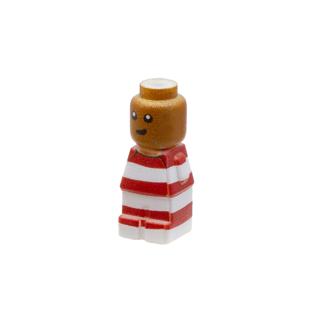 Baby with Red & White Striped Onesie - Custom 3D Printed LEGO Baby