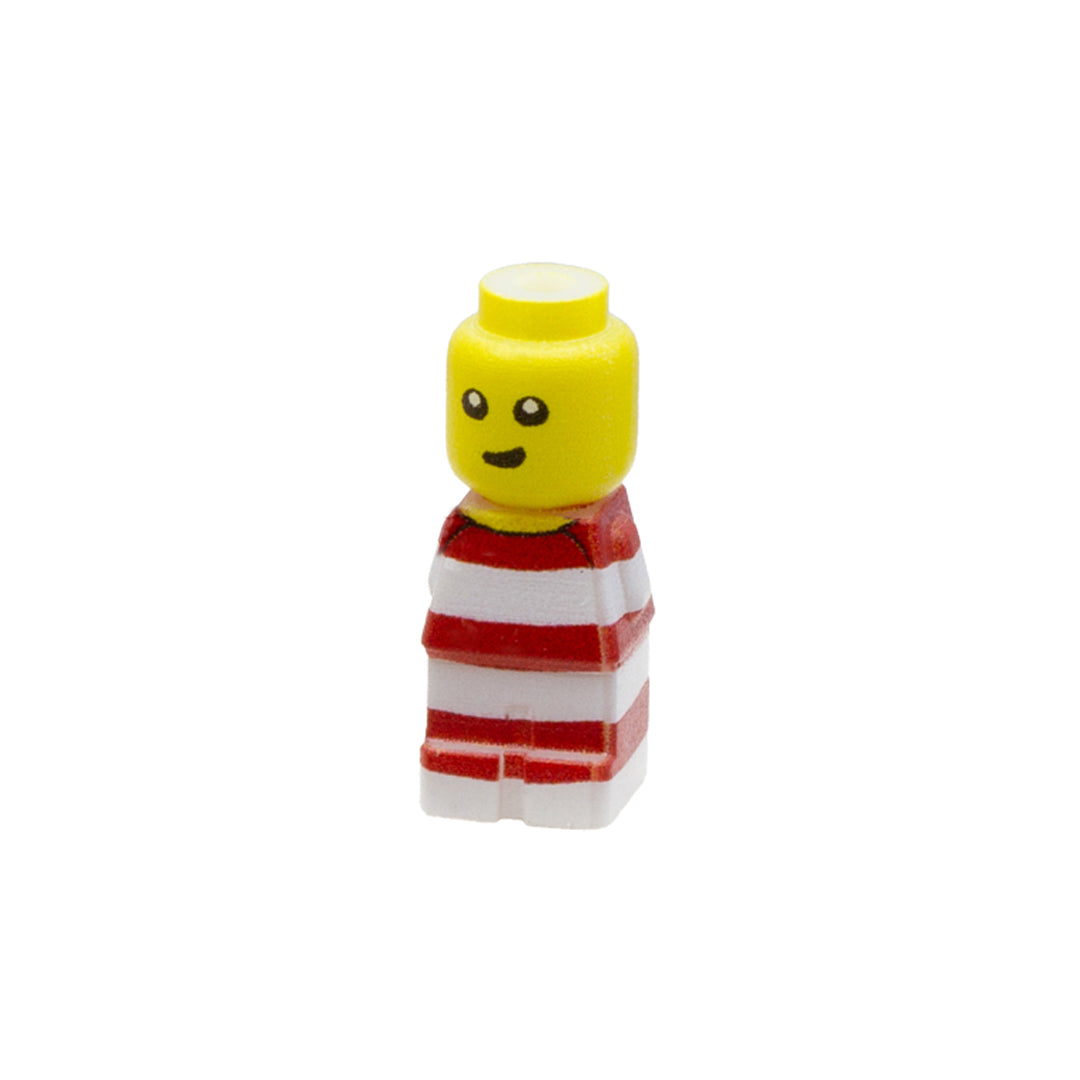 Baby with Red & White Striped Onesie - Custom 3D Printed LEGO Baby