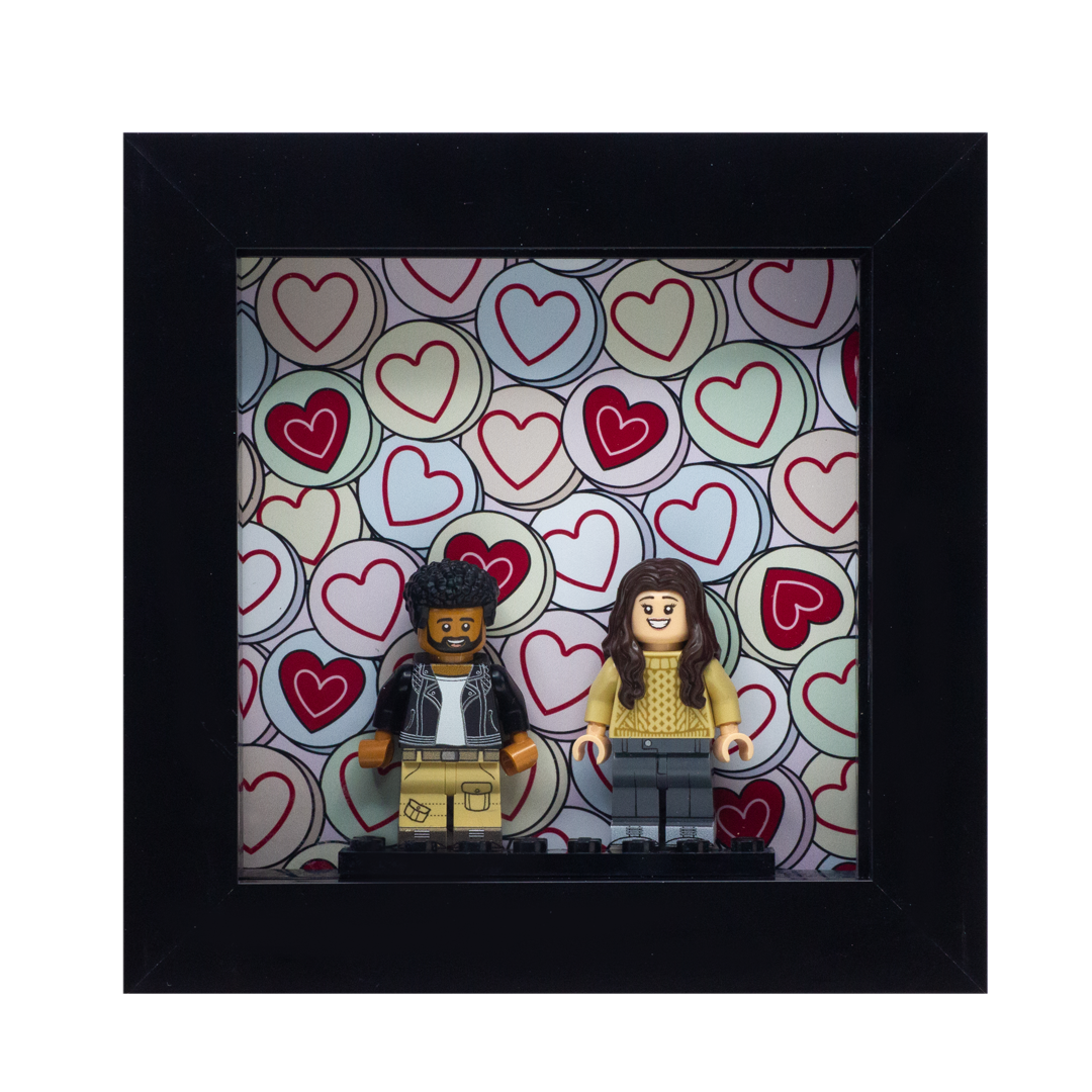 LEGO Minifigure Couples Display Frame Gift