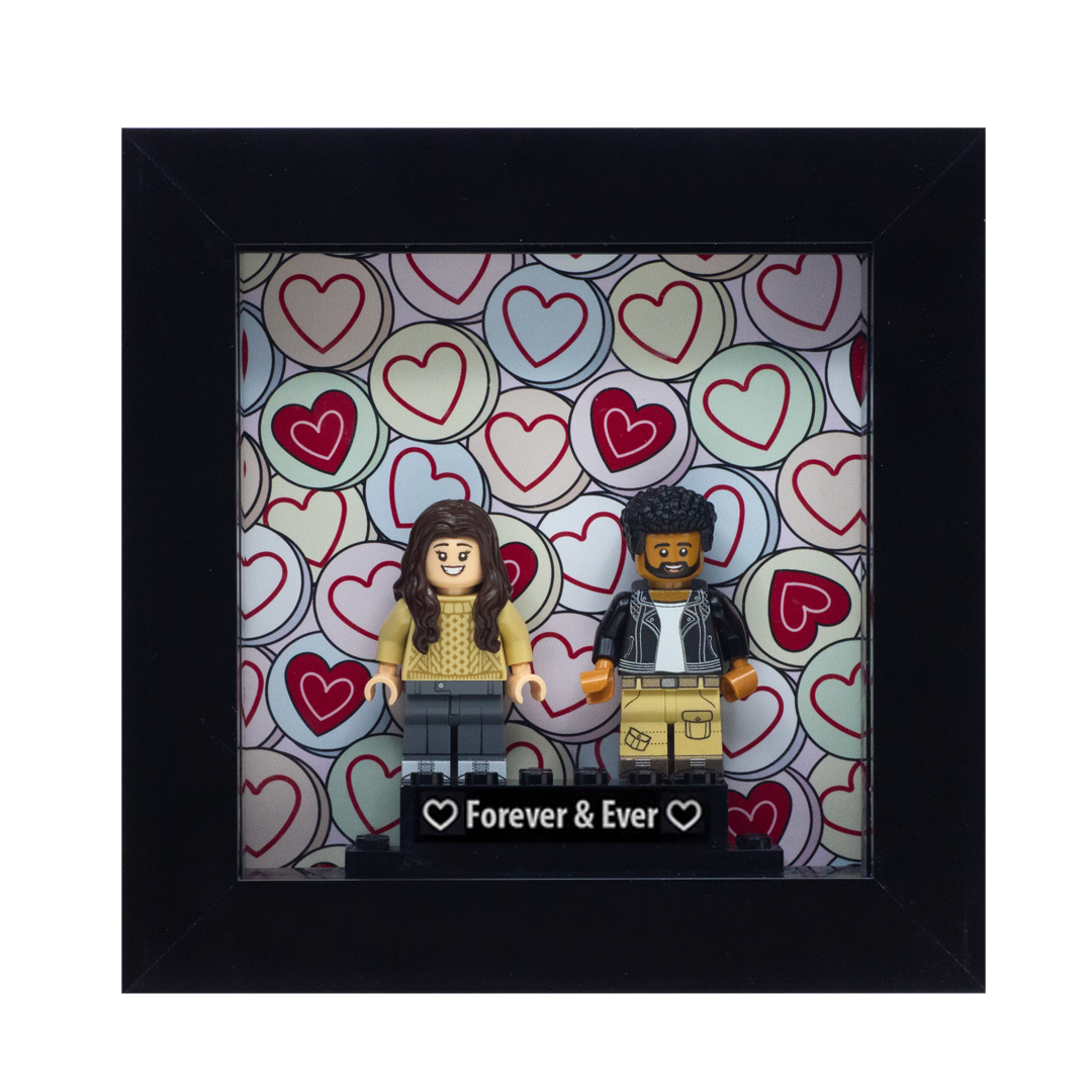 LEGO Minifigure Couples Display Frame Gift