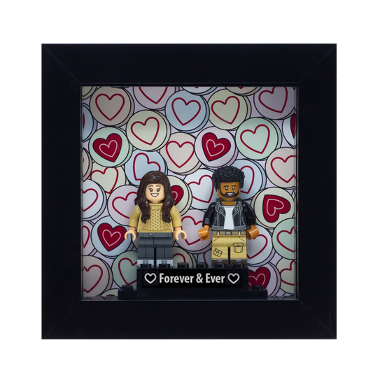 LEGO Minifigure Couples Display Frame Gift