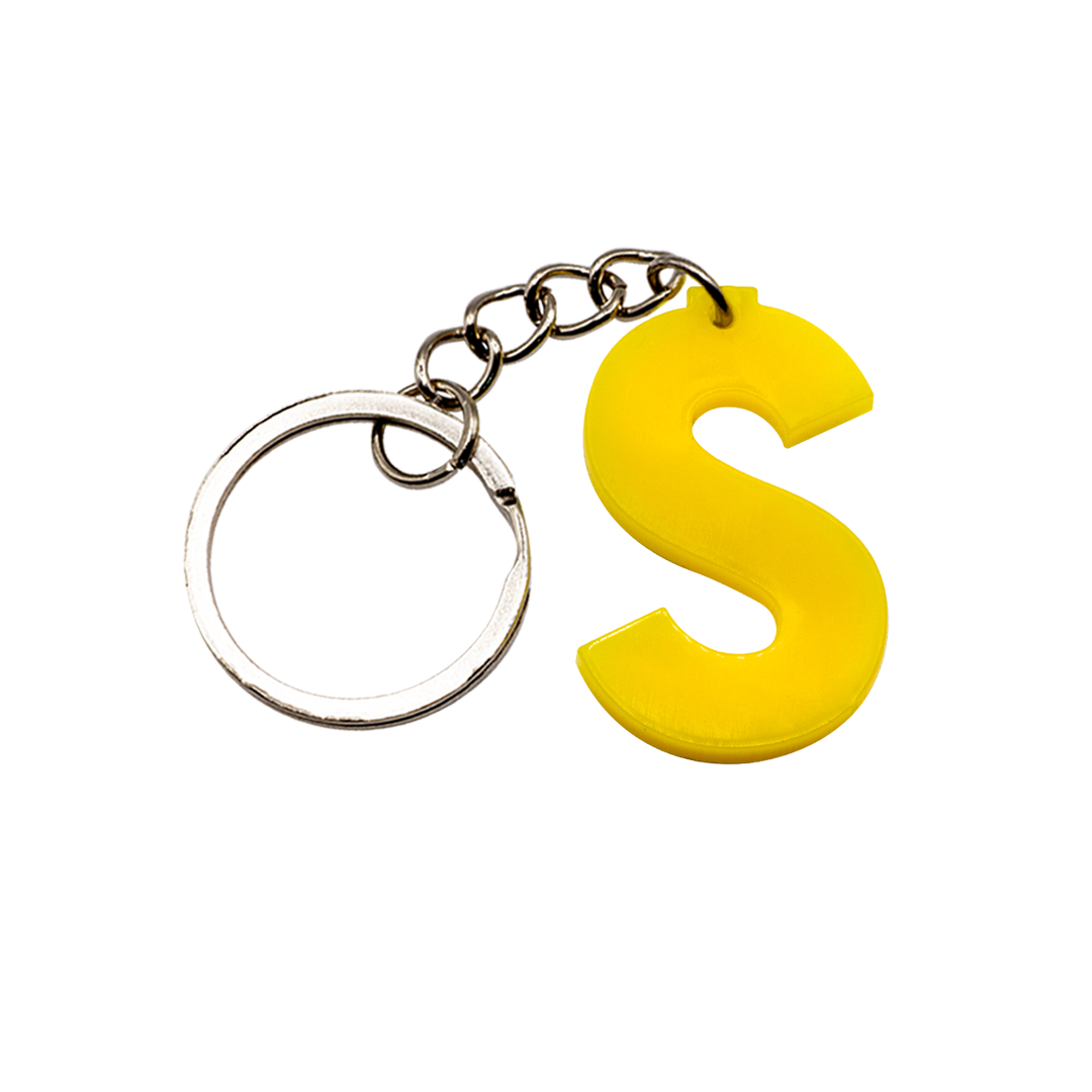 LEGO Acrylic Letter Keychain