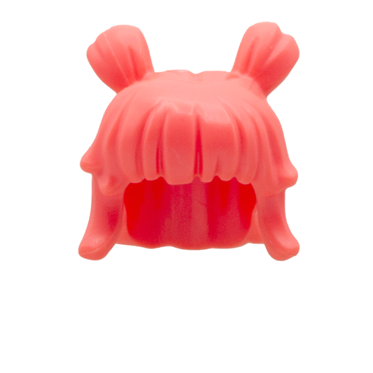 Bright Pink LEGO Minifigure Hair