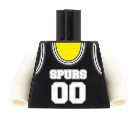 San Antonio Spurs (West Conference) - Custom Design Minifigure Torso