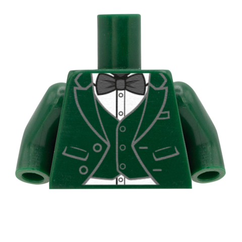 Scottish Tuxedo With Waistcoat and Bowtie - Custom Design Minifigure Torso