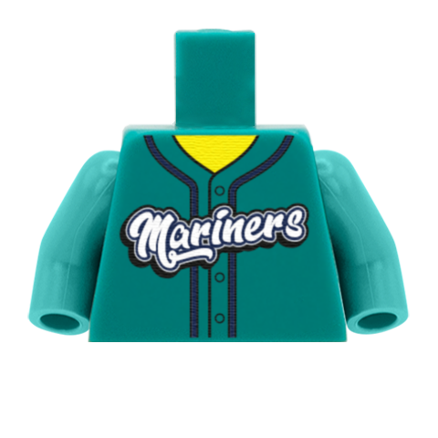 Seattle Mariners (American League) - Custom Design Minifigure Torso