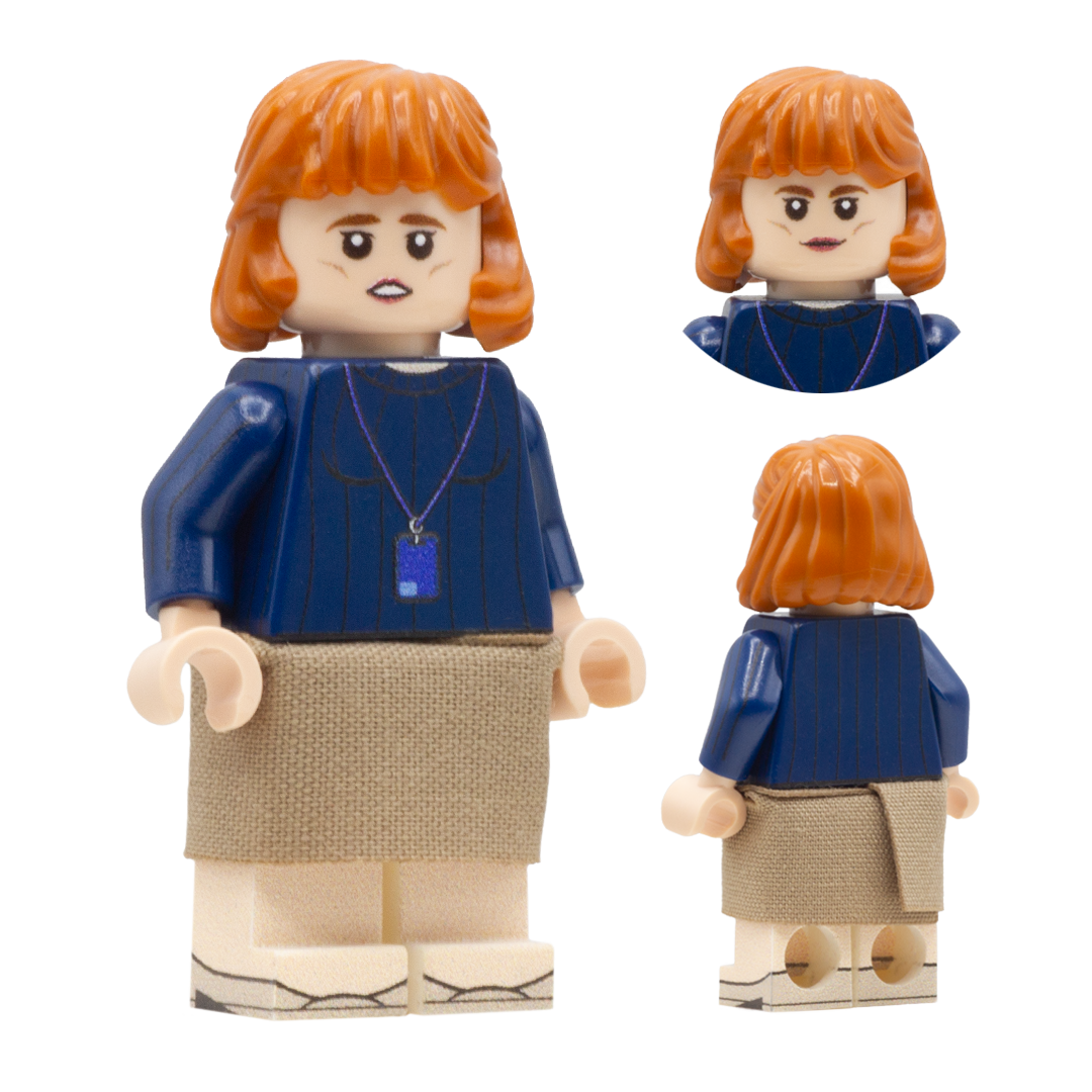 LEGO Minifigure of Helly R from Apple TV's 'Severance' played by Britt Lower - Custom Design LEGO Minifigure
