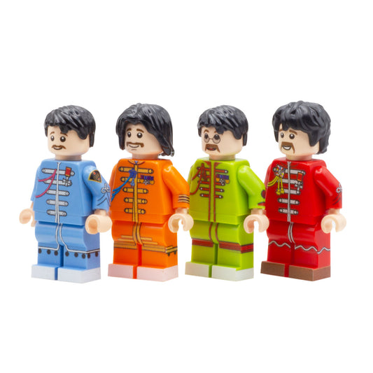 The Beatles (Sgt. Pepper and The Lonely Hearts) - Custom Design LEGO Minifigure Set