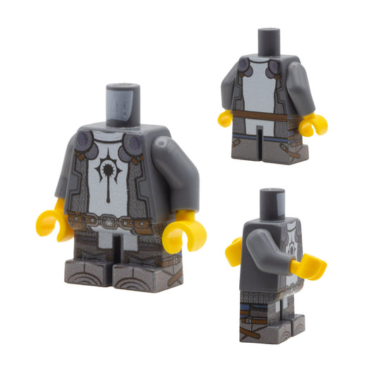 Cleric Outfit (Short Legs, Various Colours Available, Customisable Symbol) - Custom Design LEGO Minifigure Legs and Torso (DND / Dungeons & Dragons, RPG)