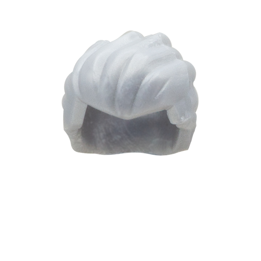 Silver Messy LEGO Minifigure Hair