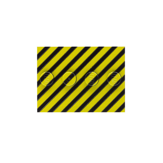 Little Black and Yellow Hazard Baseplate - Custom Printed Baseplate