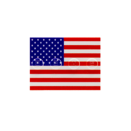 Little USA Flag Baseplate - Custom Printed Baseplate