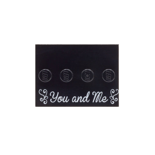 You and Me Baseplate - Custom Printed Baseplate