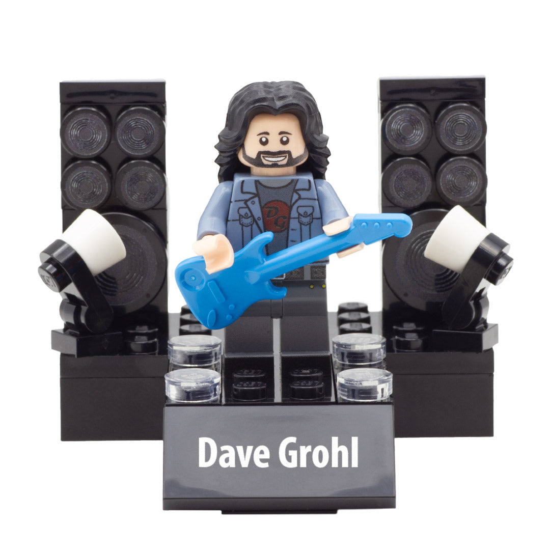 LEGO stage for displaying singer minifigures (e.g. Taylor Swift, Dave Grohl, Ed Sheeran, Freddie Mercury etc)