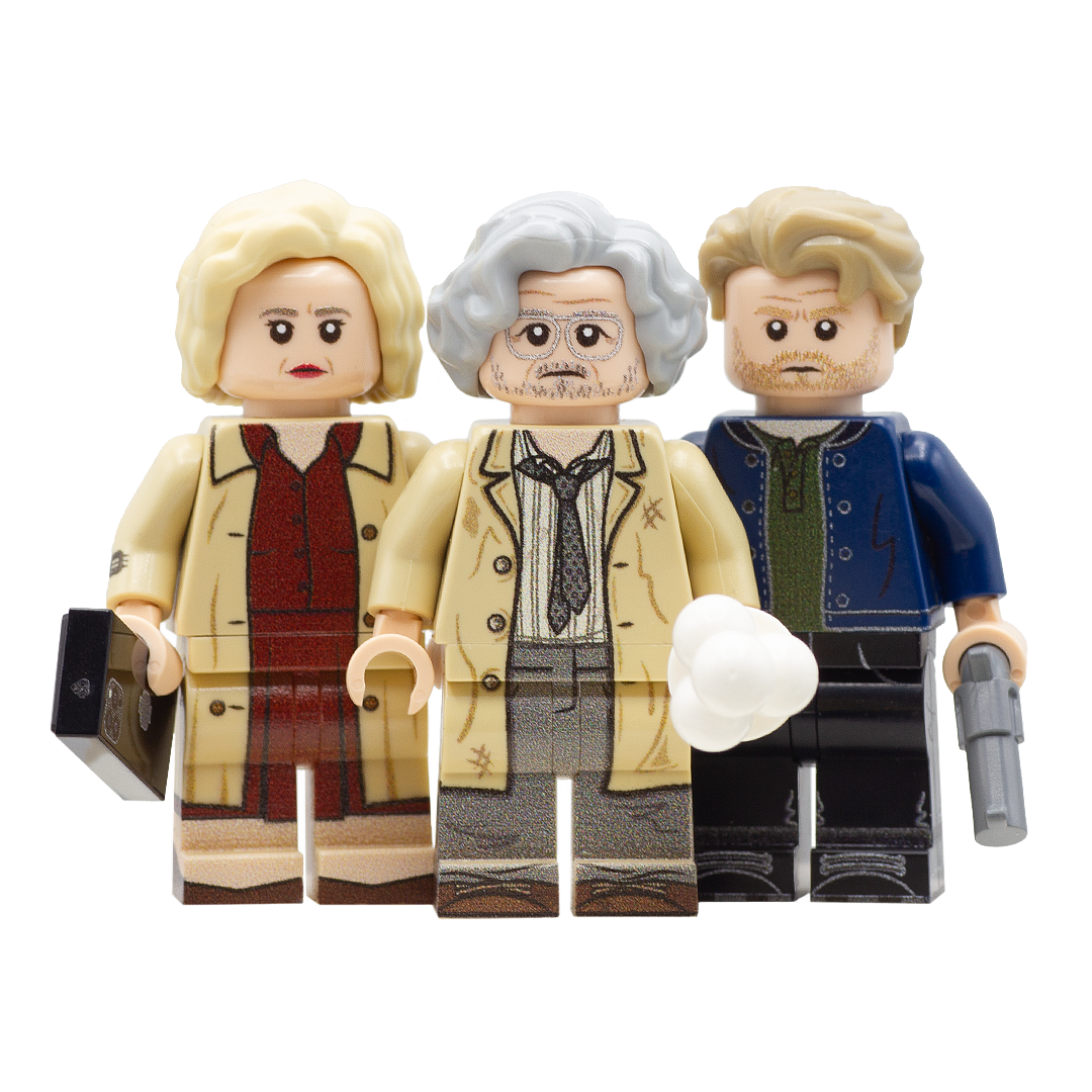 Slow Horses; Jackson Lamb, Diana Taverner, River Cartwright - Custom Design LEGO Minifigures