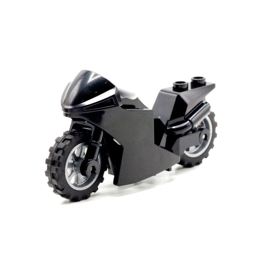 Black LEGO Racing Sport Bike - Minifigure Accessory